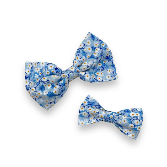 Bow Hair Clip - Liberty Mitsi Blue