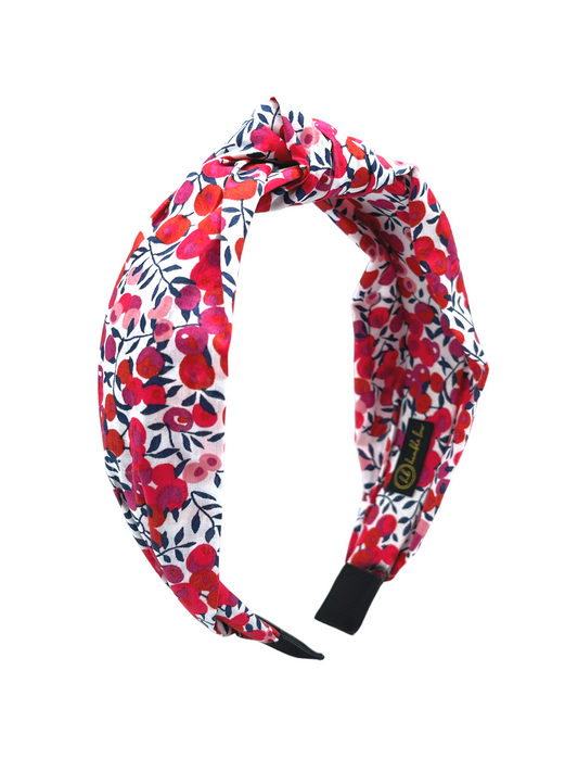 Knotted Hairband - Liberty Wiltshire Red