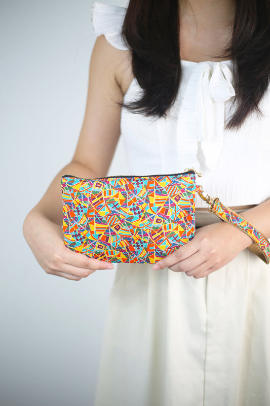 Wristlet Zip Pouch - Liberty Sail Party