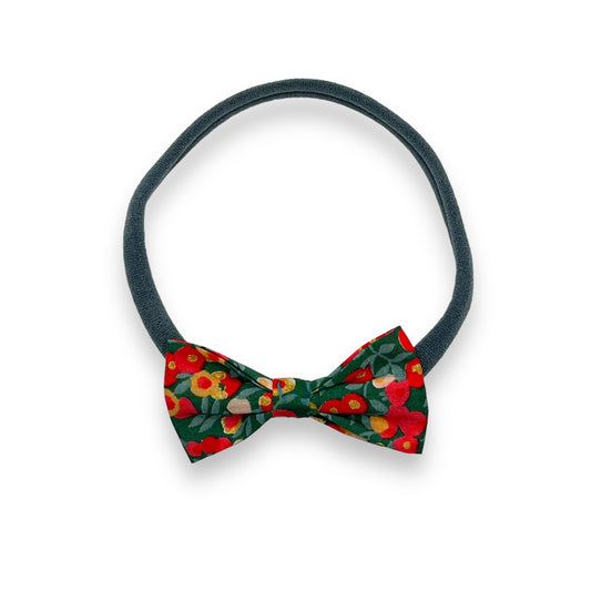 Baby Bow Headband - Liberty Wiltshire Green