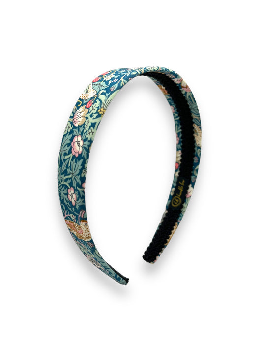 Classic Hairband - Liberty Strawberry Thief Teal