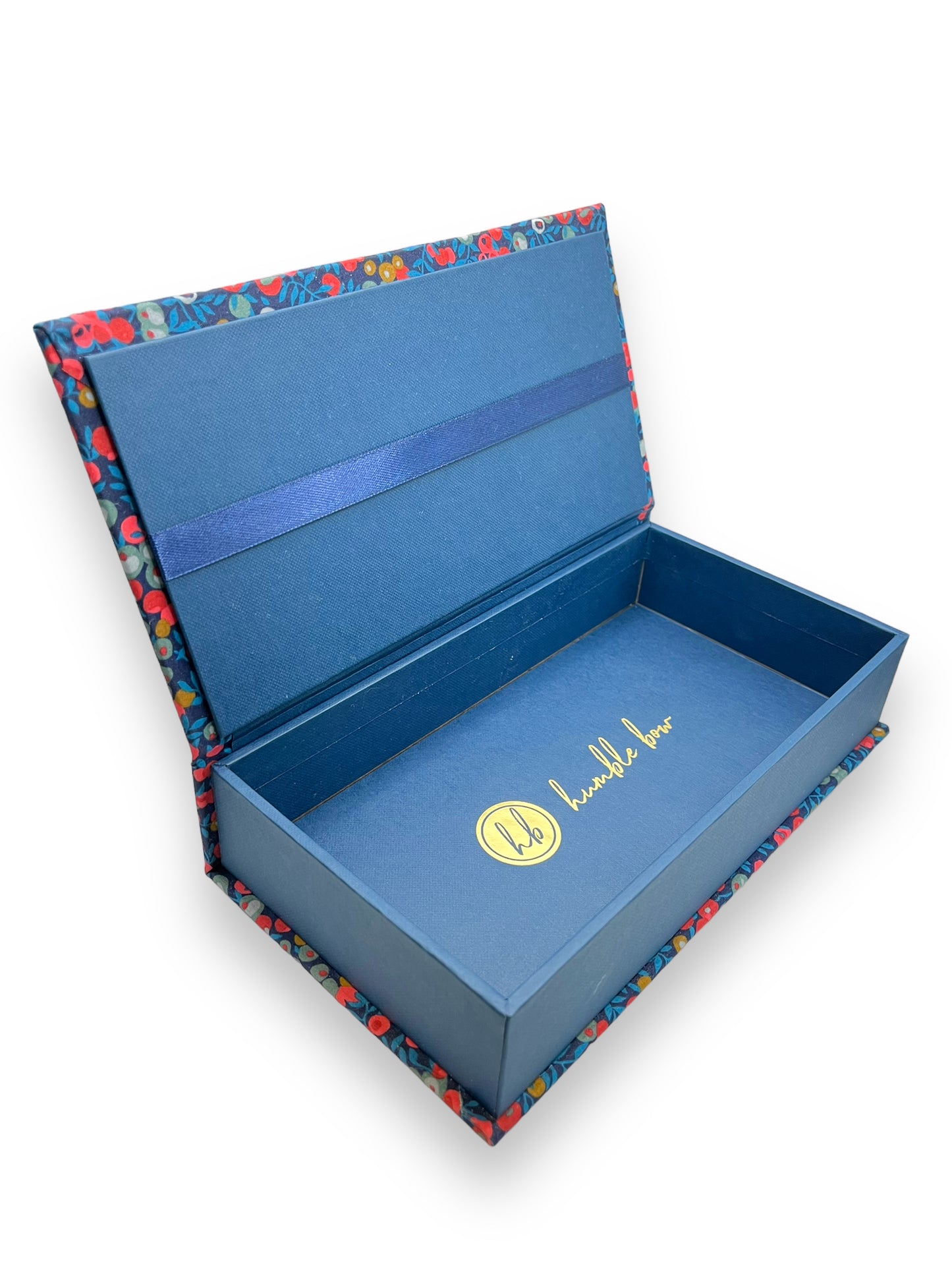 Fabric Wrapped Box - Liberty Wiltshire Navy