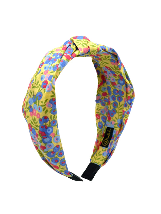 Knotted Hairband - Liberty Wiltshire Yellow