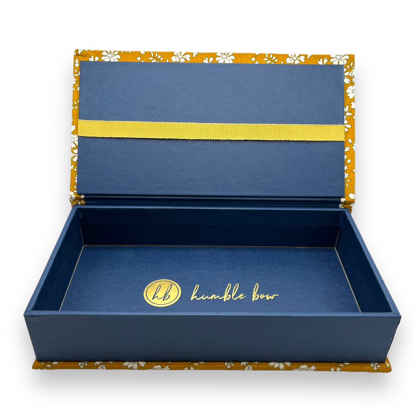 Fabric Wrapped Box - Liberty Capel Gold