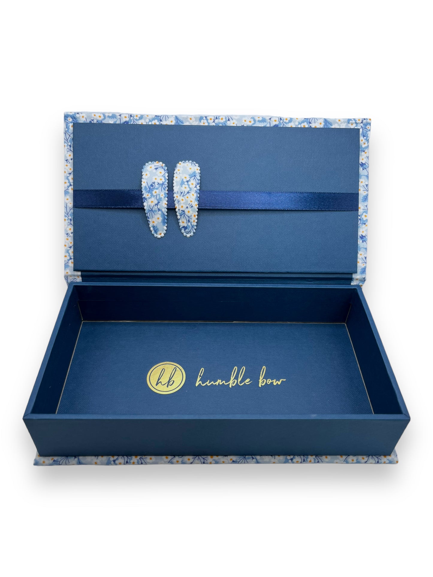 Fabric Wrapped Box - Liberty Mitsi Blue