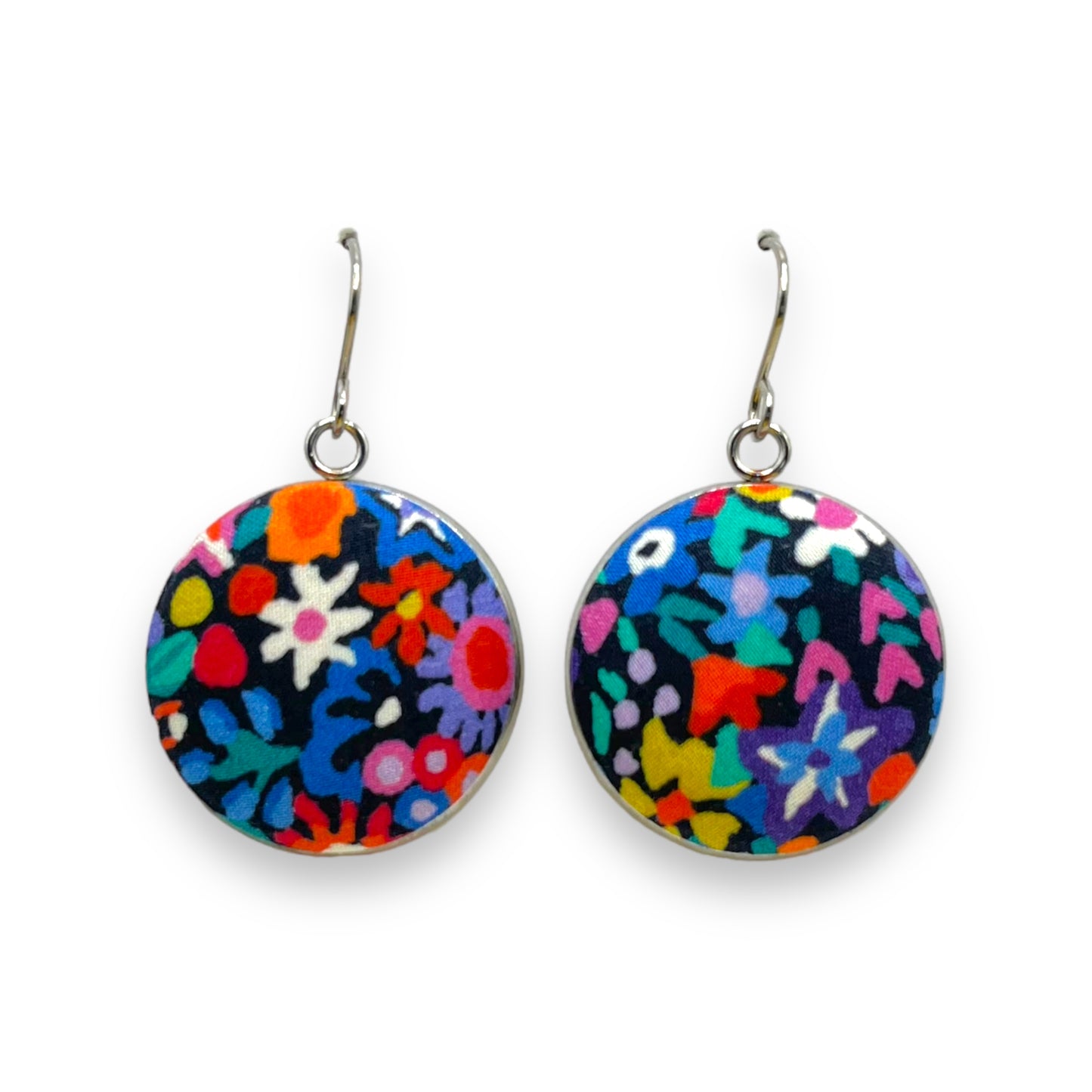 Button Earrings - Liberty Dazzle