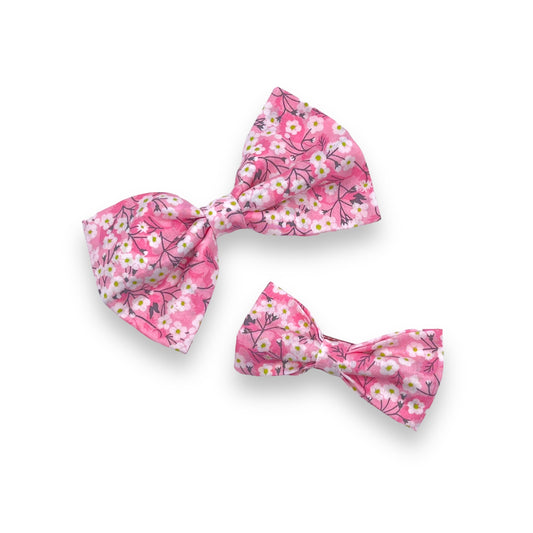 Bow Hair Clip - Liberty Mitsi Pink