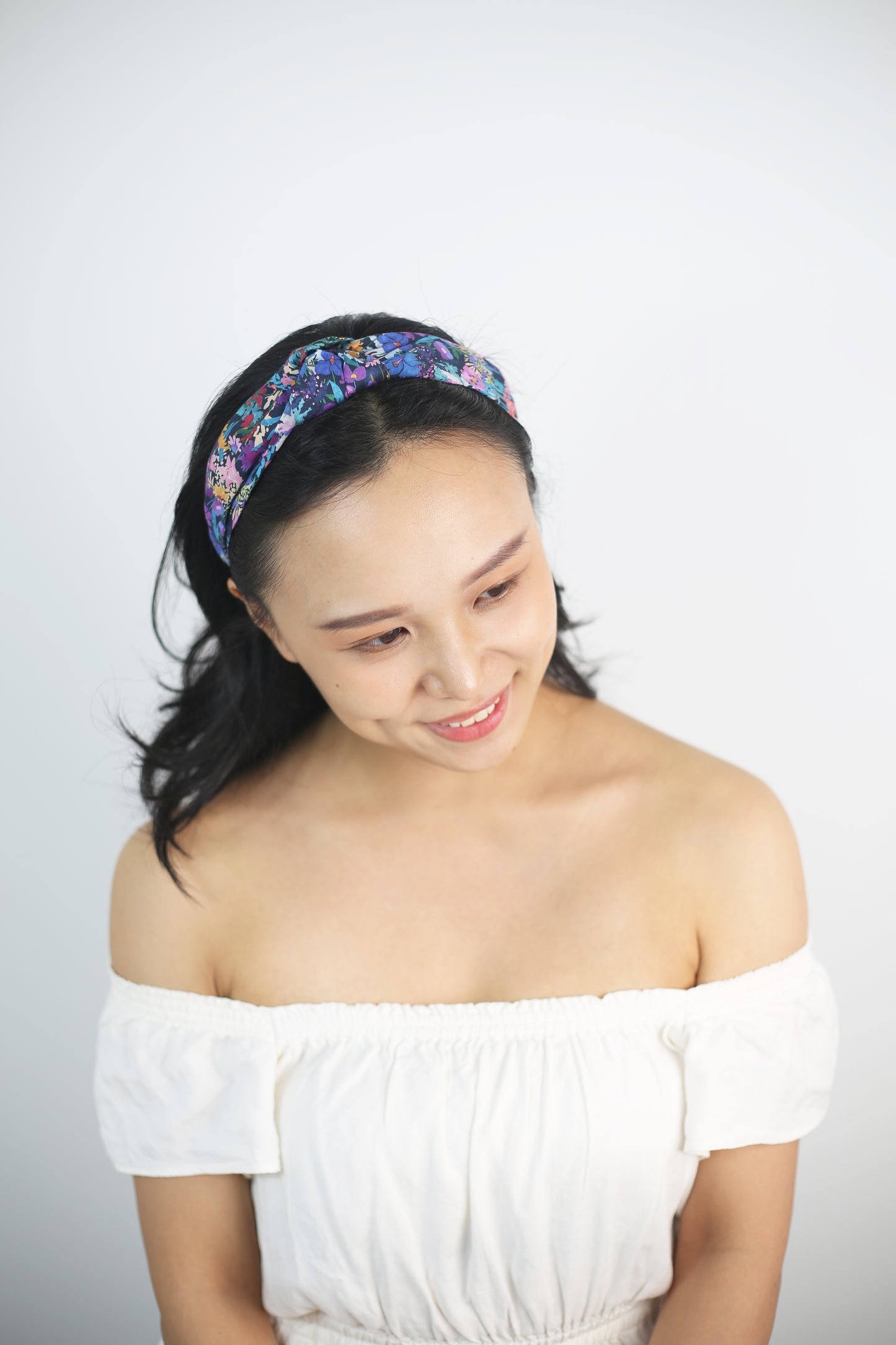 Knotted Hairband - Liberty Wildfower Meadow