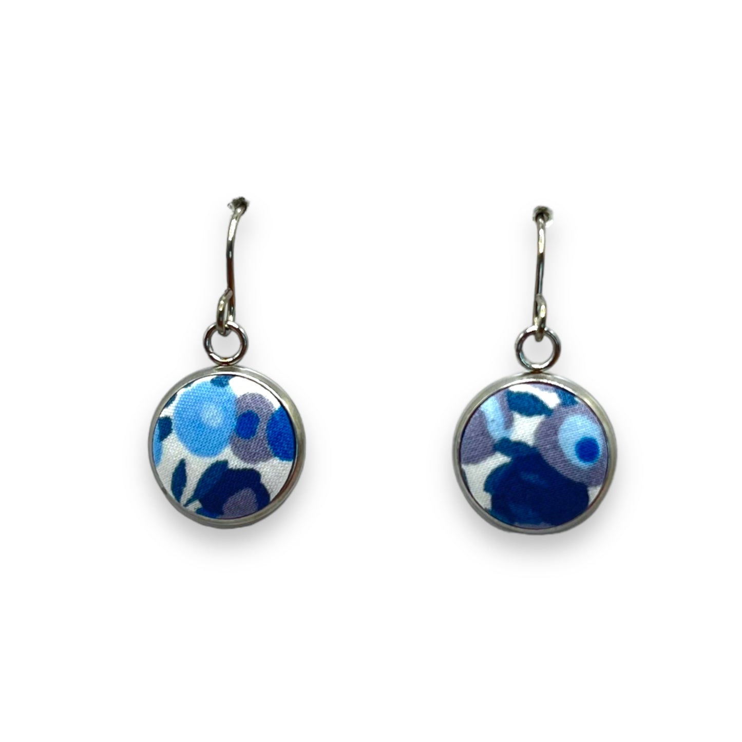 Button Earrings - Liberty Wiltshire Royal