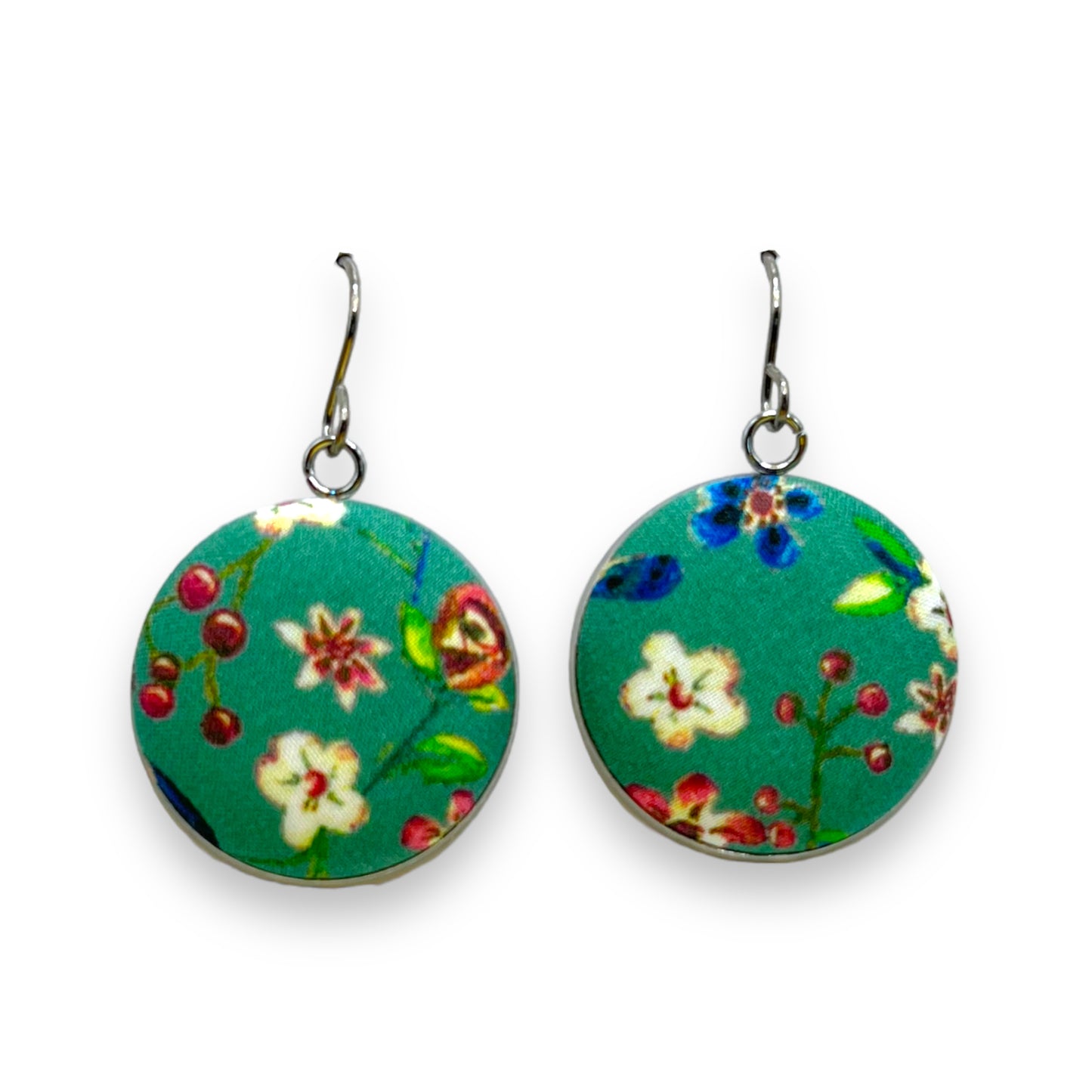 Button Earrings - Liberty Donna