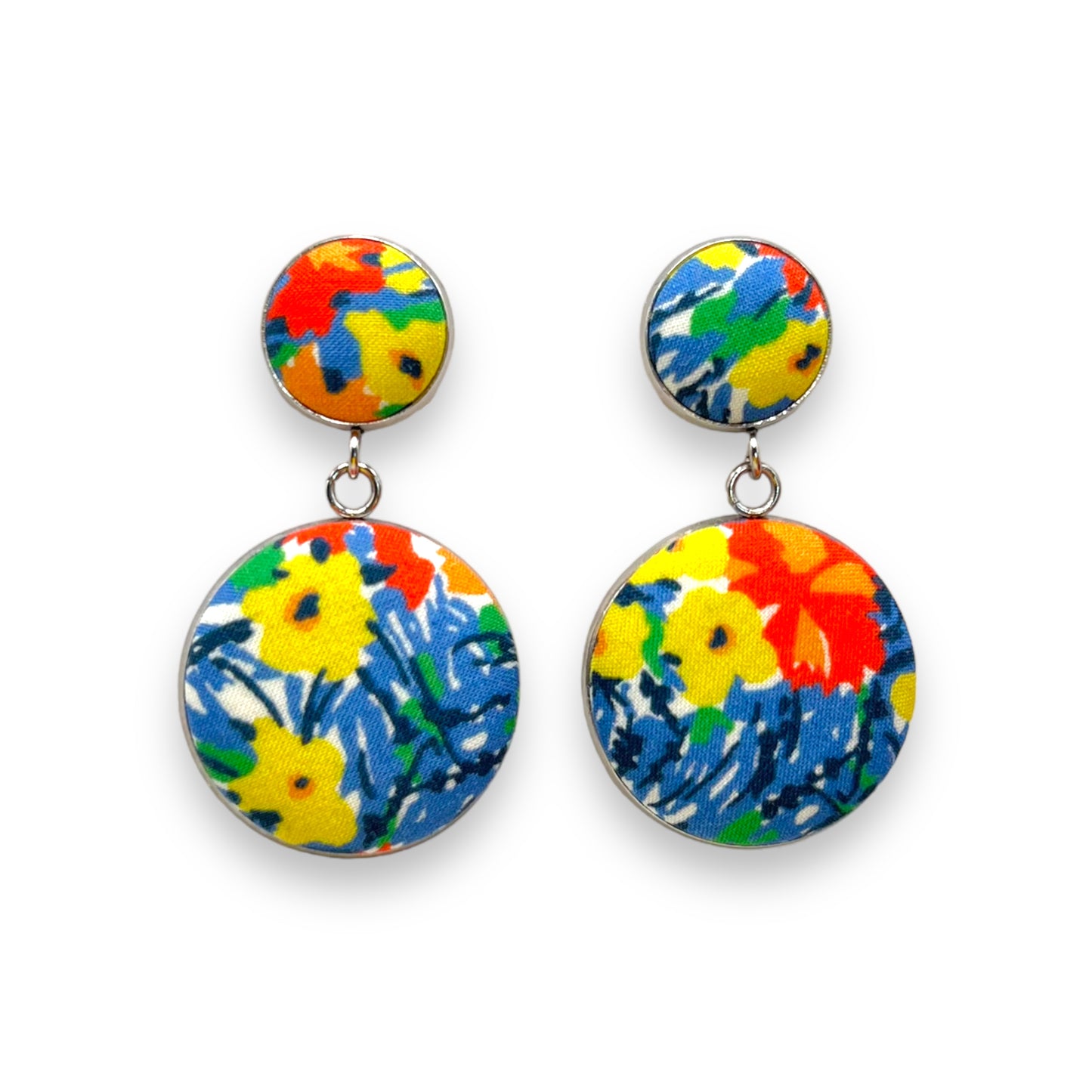 Button Earrings - Liberty Champion’s Bouquet