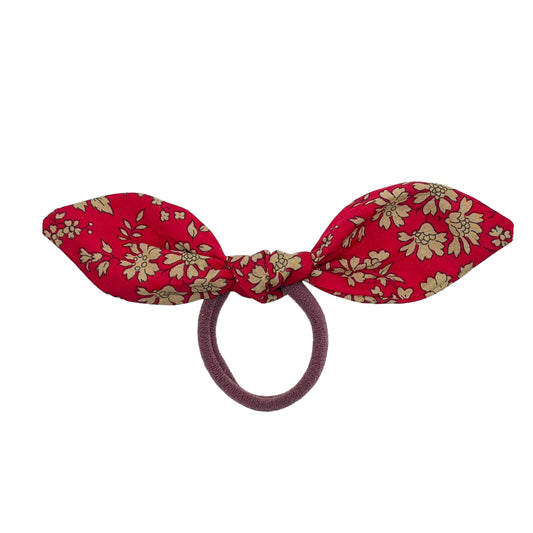 Bunny Hair Tie - Liberty Capel Red