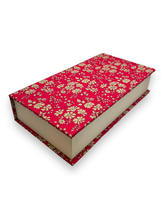 Fabric Wrapped Box - Liberty Capel Red