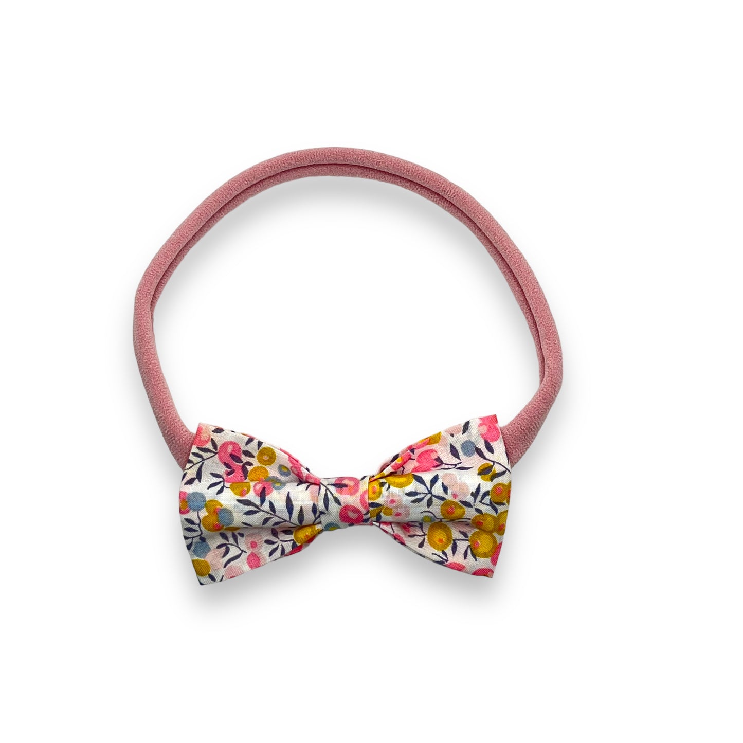 Baby Bow Headband - Liberty Wiltshire Bud Pink