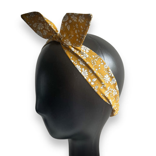 Soft Knotted Hairband - Liberty Capel Gold