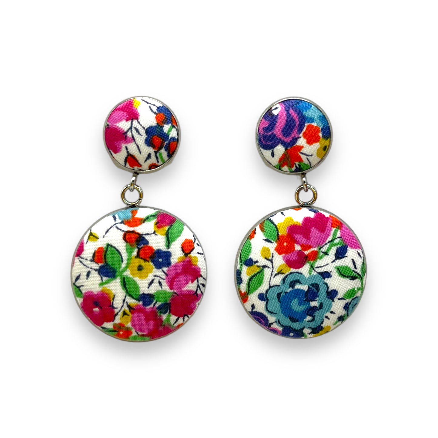 Button Earrings - Liberty Emma & Georgina