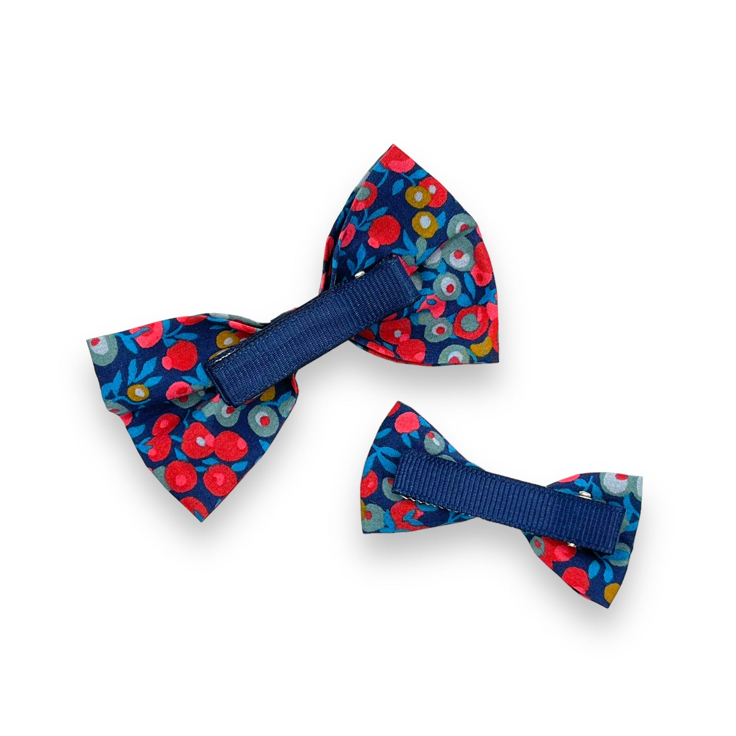 Bow Hair Clip - Liberty Wiltshire Navy