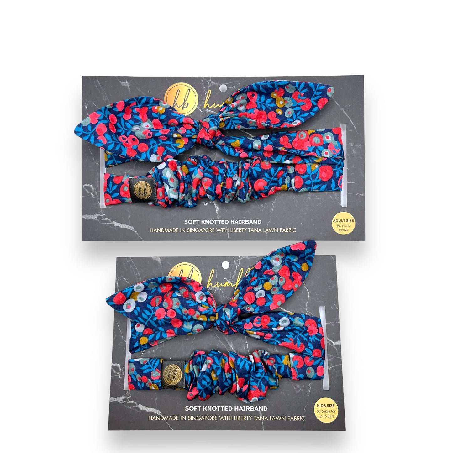 Soft Knotted Hairband - Liberty Wiltshire Navy