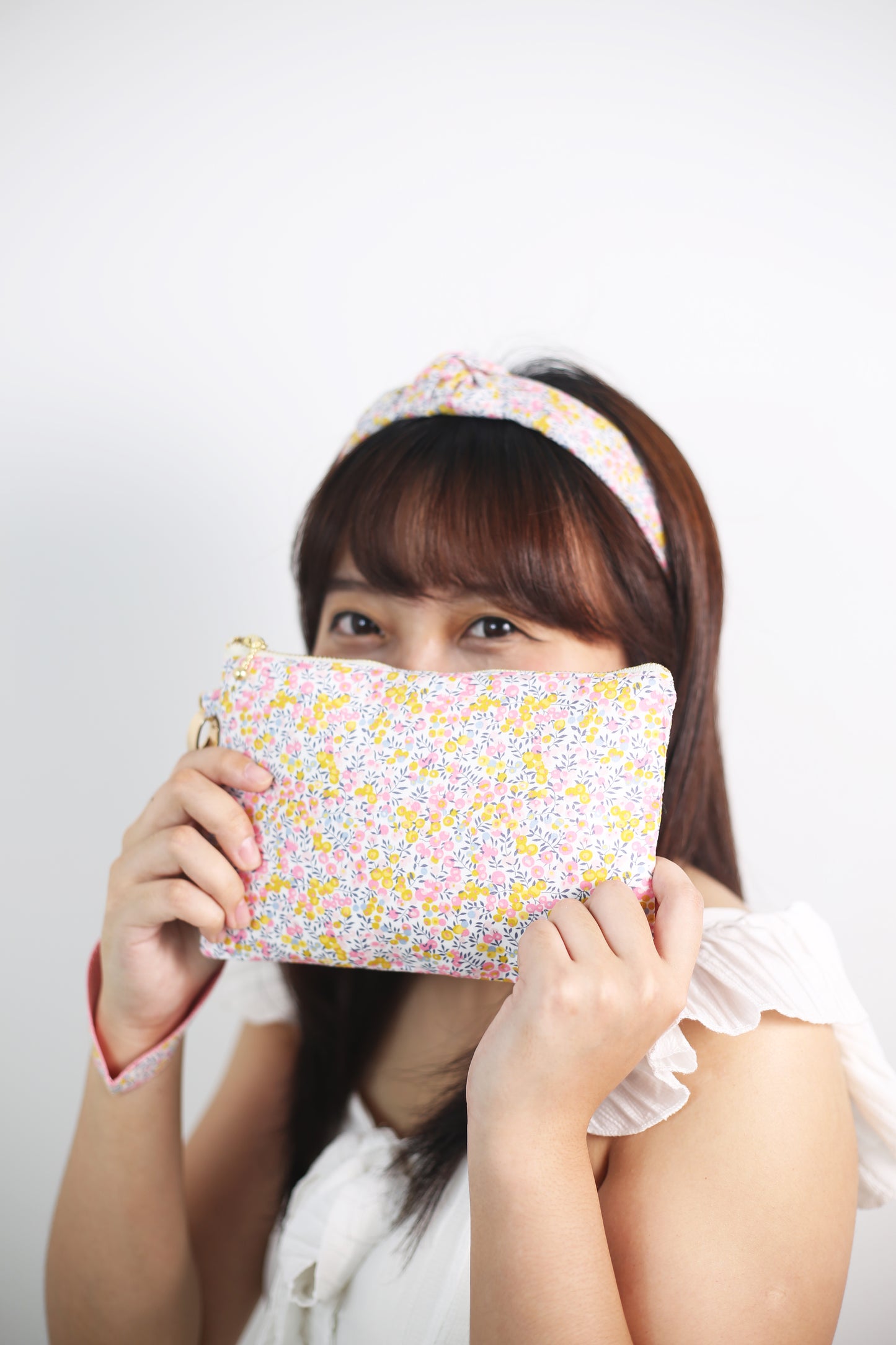 Knotted Hairband - Liberty Wiltshire Bud Pink