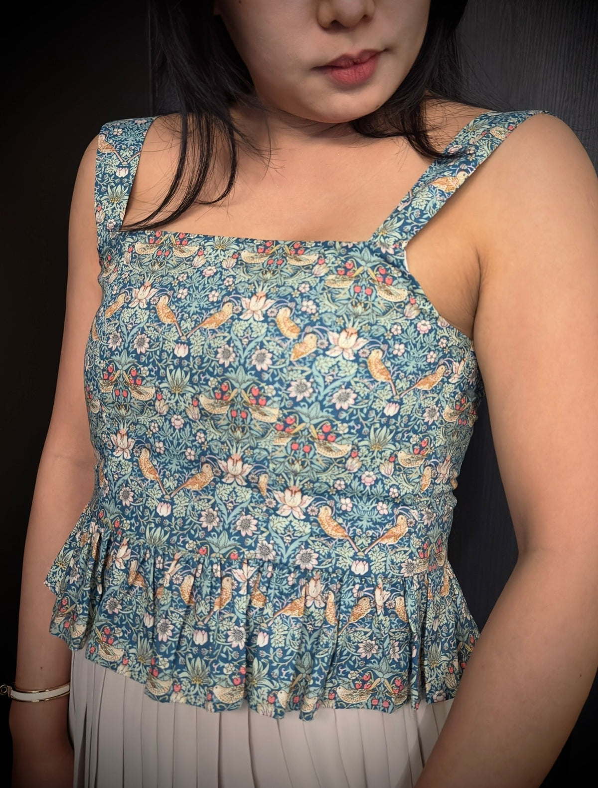 Peplum Top - Liberty Strawberry Thief