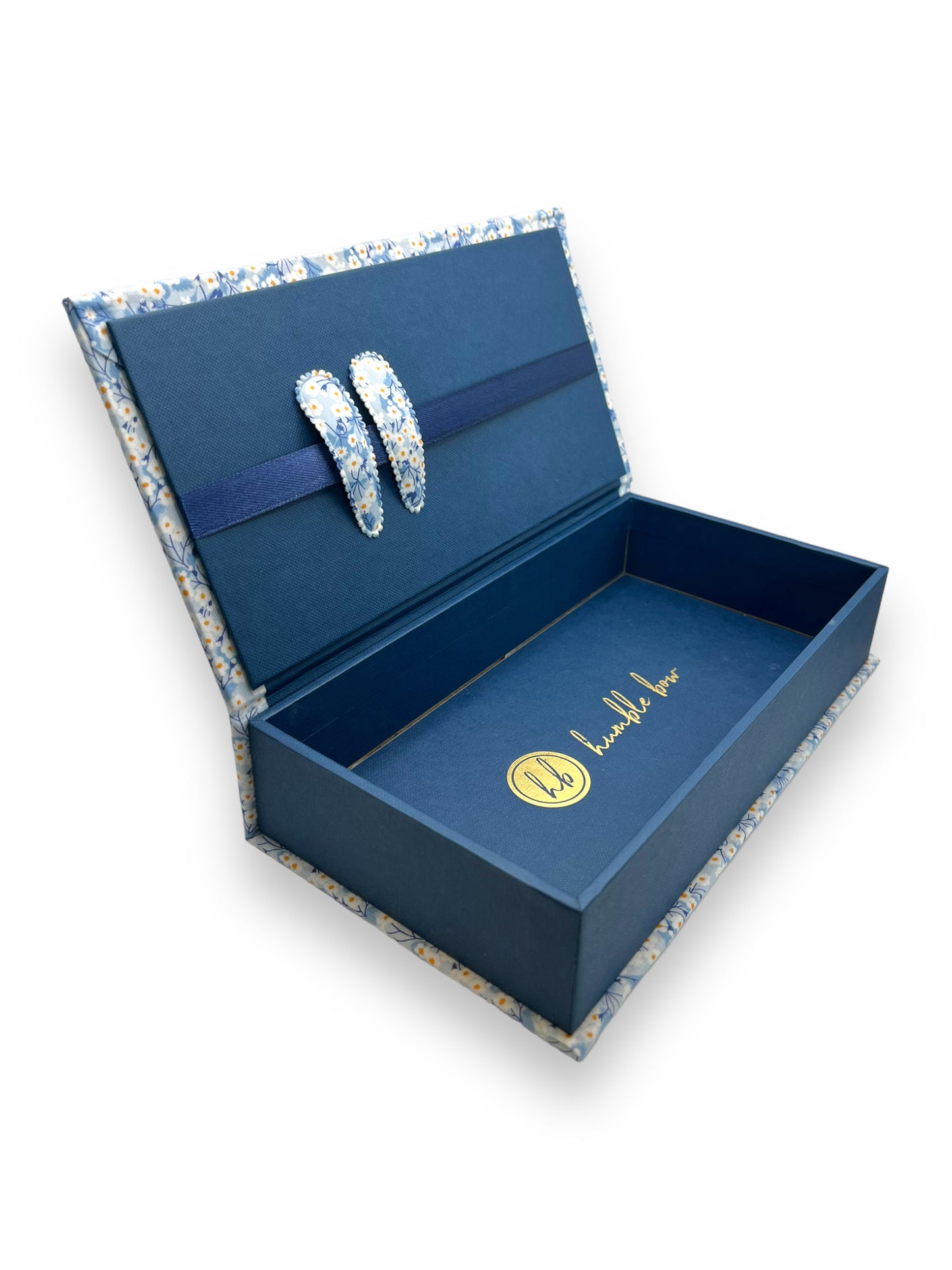 Fabric Wrapped Box - Liberty Mitsi Blue