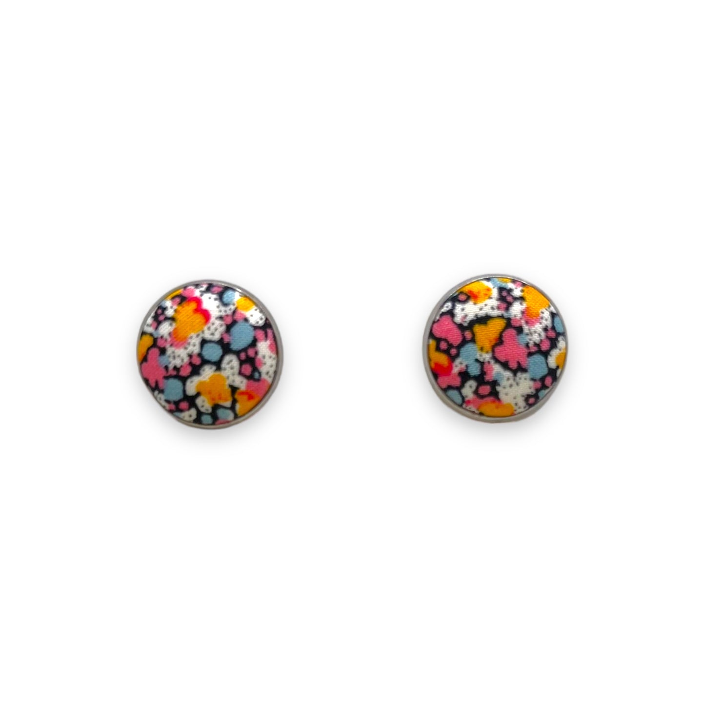 Button Earrings - Liberty Pepper