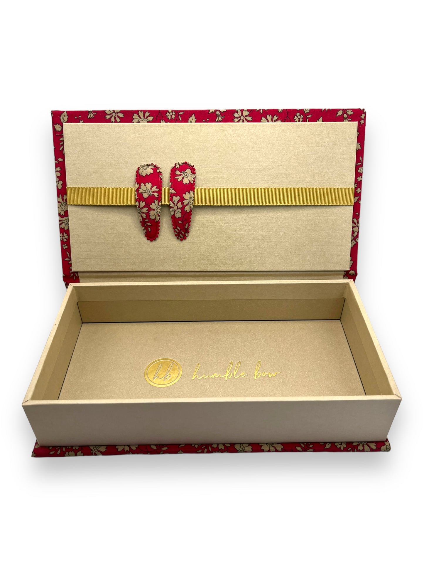 Fabric Wrapped Box - Liberty Capel Red