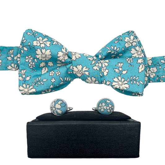Bow Tie & Cufflinks Matching Set - Liberty Capel Tiffany