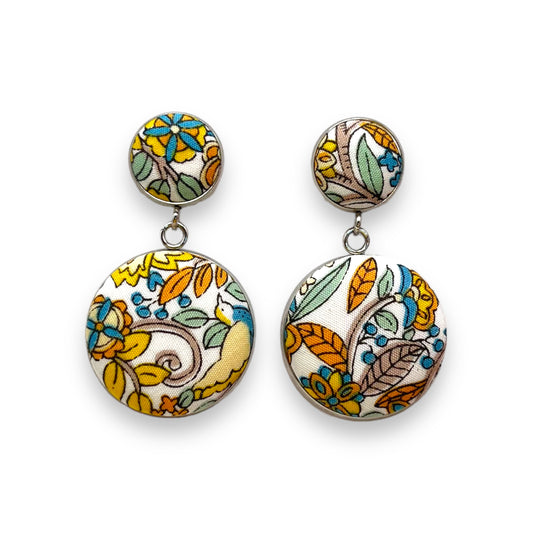 Button Earrings - Liberty Teresa