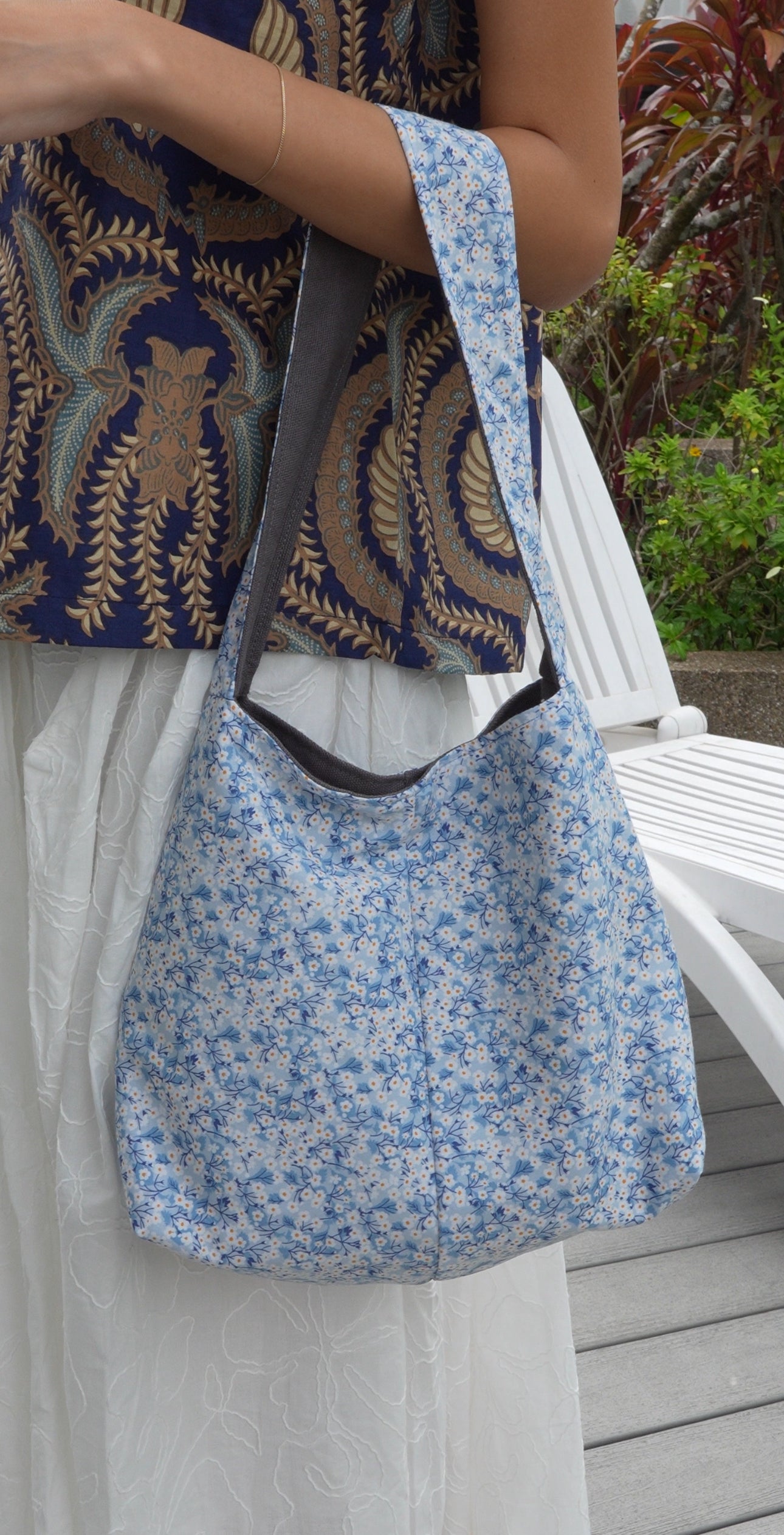 Shoulder Bag - Liberty Mitsi Blue