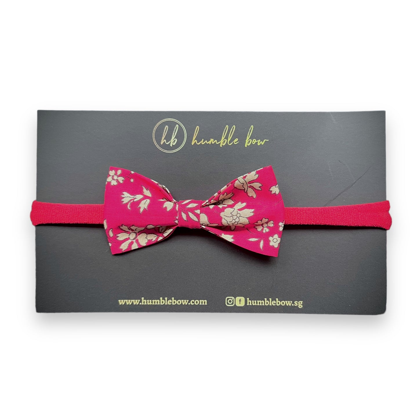 Baby Bow Headband - Liberty Capel Red