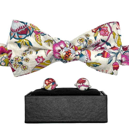 Bow Tie & Cufflinks Matching Set - Liberty Christelle
